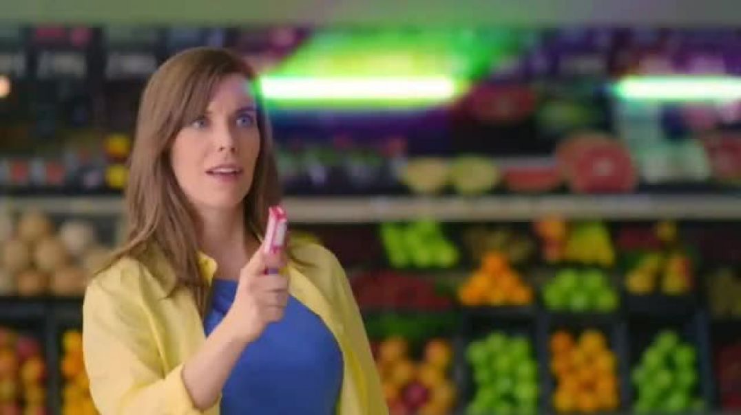 Who is the girl in the blue chew commercial?