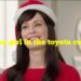 Who is the girl singing in the Toyota commercial?