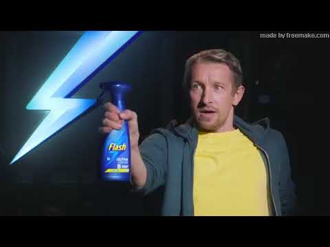 Who is the man in the Flash advert 2018?