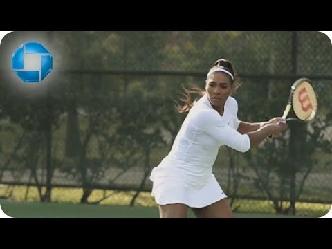 Who is the other female tennis player in the matrix commercial?