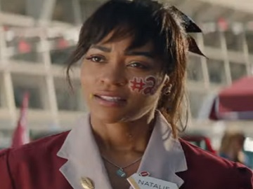 Who plays Natalie in Dr. Pepper commercial?