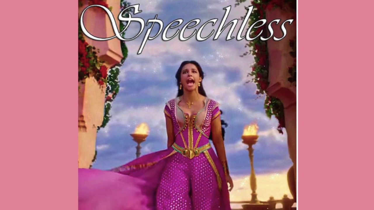 Why does Princess Jasmine sing Speechless?